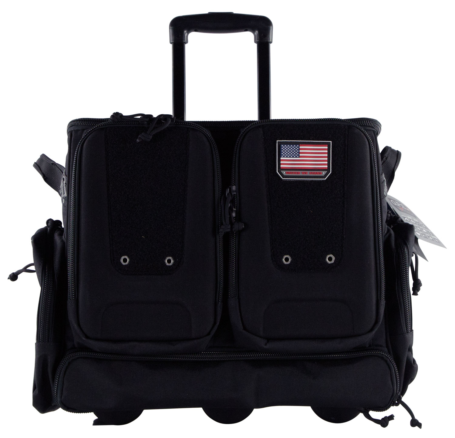 G Outdoors Tactical Rolling Range Bag, Teflon Coated Black - T2112ROBB