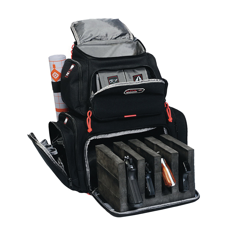 G Outdoors Handgunner Range Backpack, PRYM1 Blackout - 1711BPPMB - Goutdoors