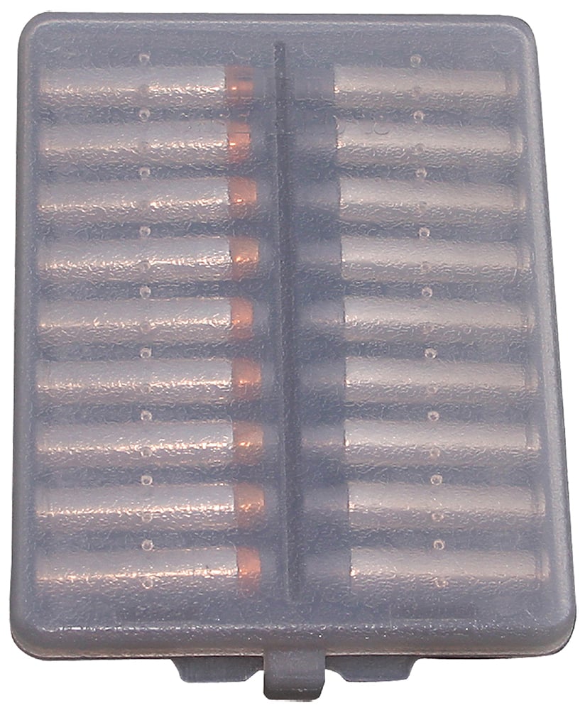 MTM Case Gard .38/.357 Cal 18 Round Ammo Wallet, Clear Smoke - W18-38-41