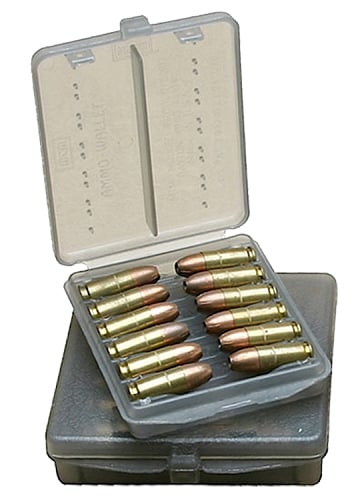 MTM Case Gard .45 ACP 18 Round Ammo Wallet, Clear Smoke - W18-45-41