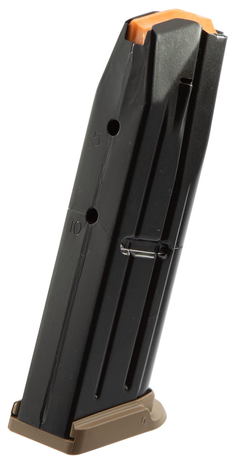 FN America 10 Round 9mm Detachable Magazine, Black Body/Flat Dark Earth Base - 201003462 - Fnh