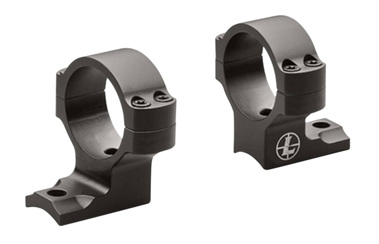 Leupold BackCountry Weatherby Mark V 30mm High 7075 T6 Aluminum 2-Piece Scope Mount, Matte Black - 171125 - Leupold