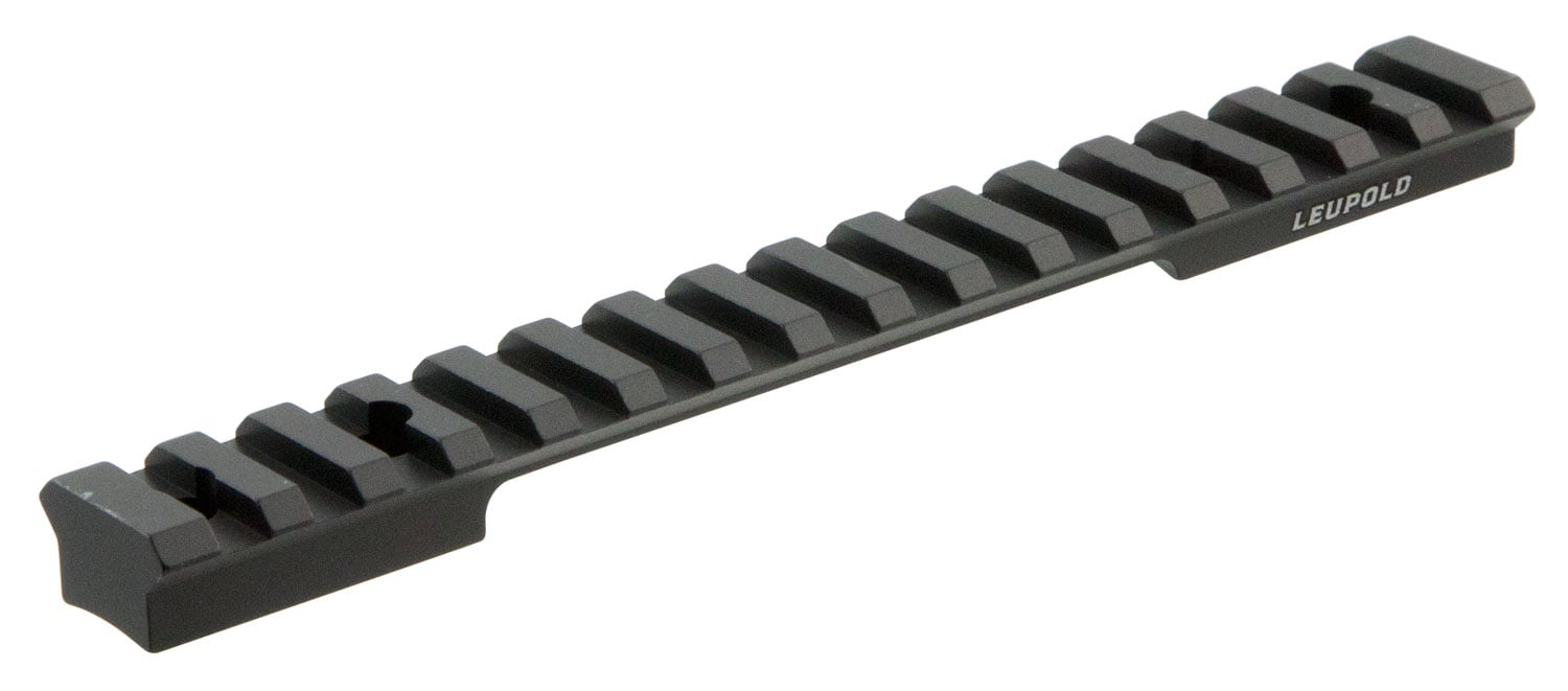 Leupold BackCountry Ruger American Short Action 7075 T6 Aluminum 1-Piece Cross-Slot Base, Matte Black - 171358 - Leupold