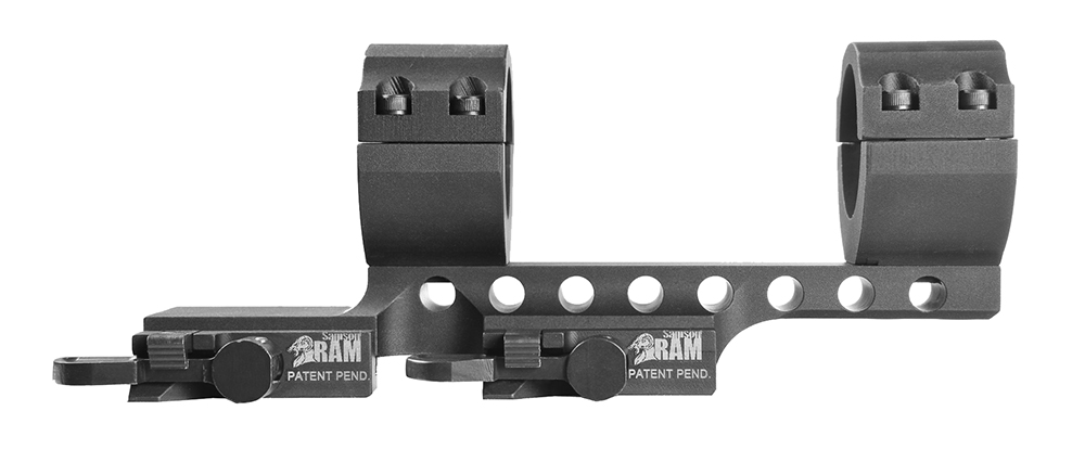 Samson Manufacturing DMR Tactical Rifle 30mm 1.51" 6061 T6 Aluminum 2" Offset Quick Release Scope Mount, Anodized Black - DMR30-2 - Samson