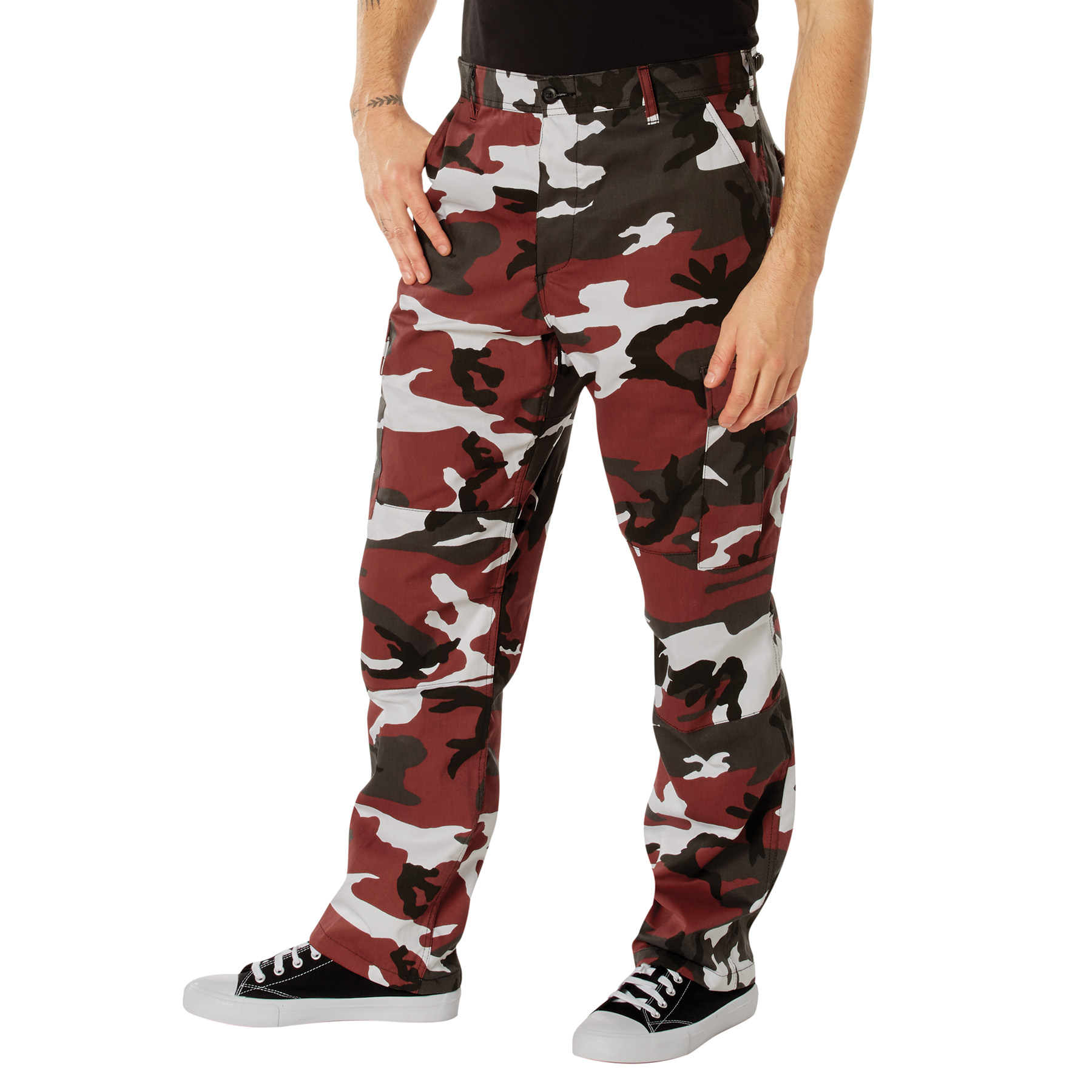 Rothco Rothco Color Camo Tactical Bdu Pants - Red Camo, Medium