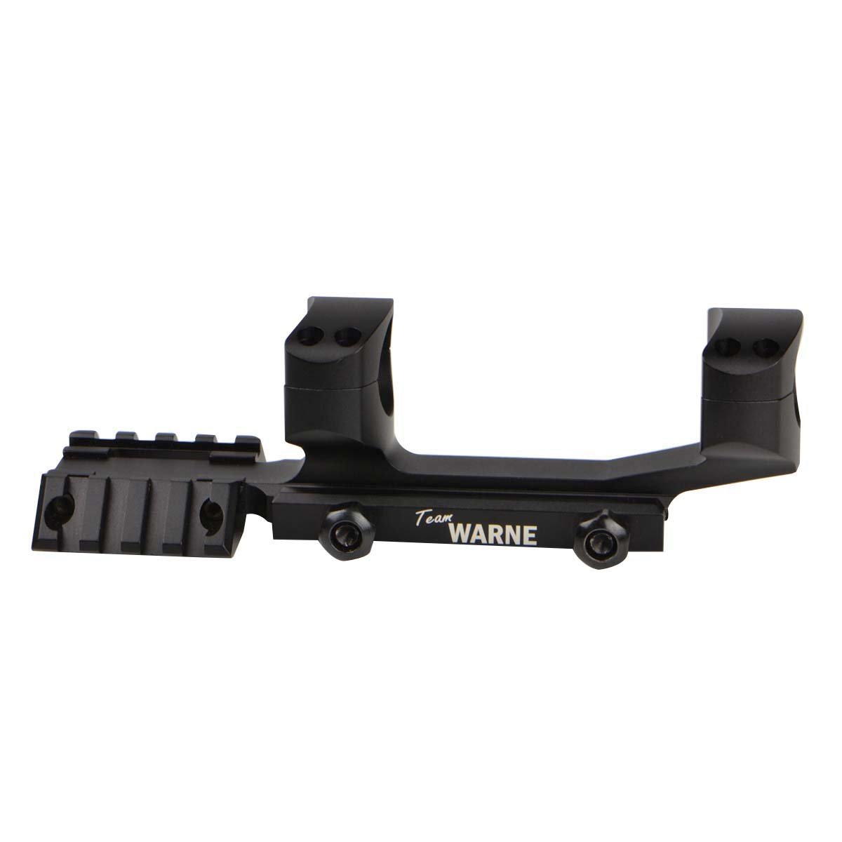 Warne Scope Mounts R.A.M.P AR-15 1" Ultra High Aluminum 1-Piece Tactical Scope Mount, Matte Black - RAMP1 - Warne