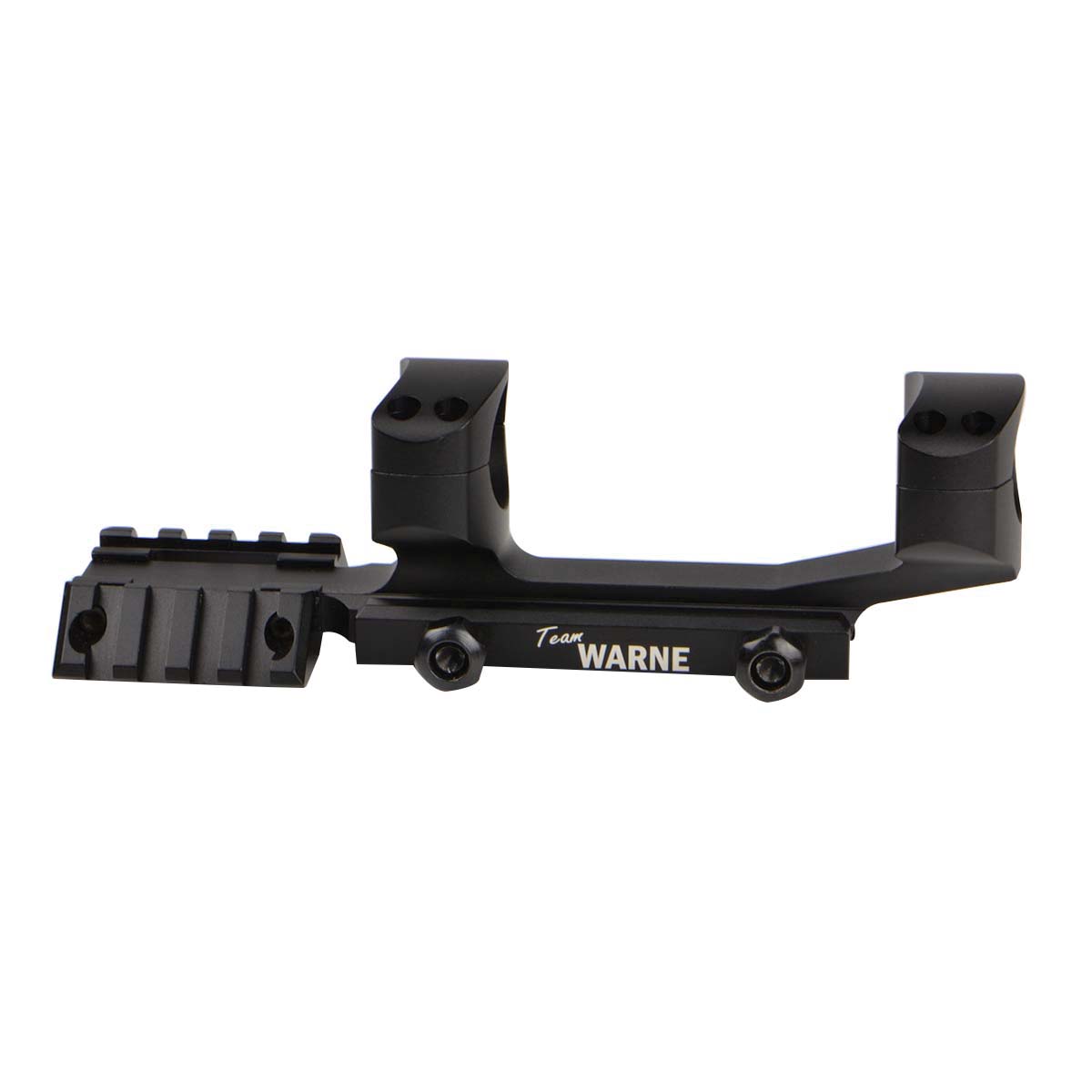 Warne Scope Mounts R.A.M.P AR-15 30mm Ultra High Aluminum 1-Piece Tactical Scope Mount, Matte Black - RAMP30 - Warne