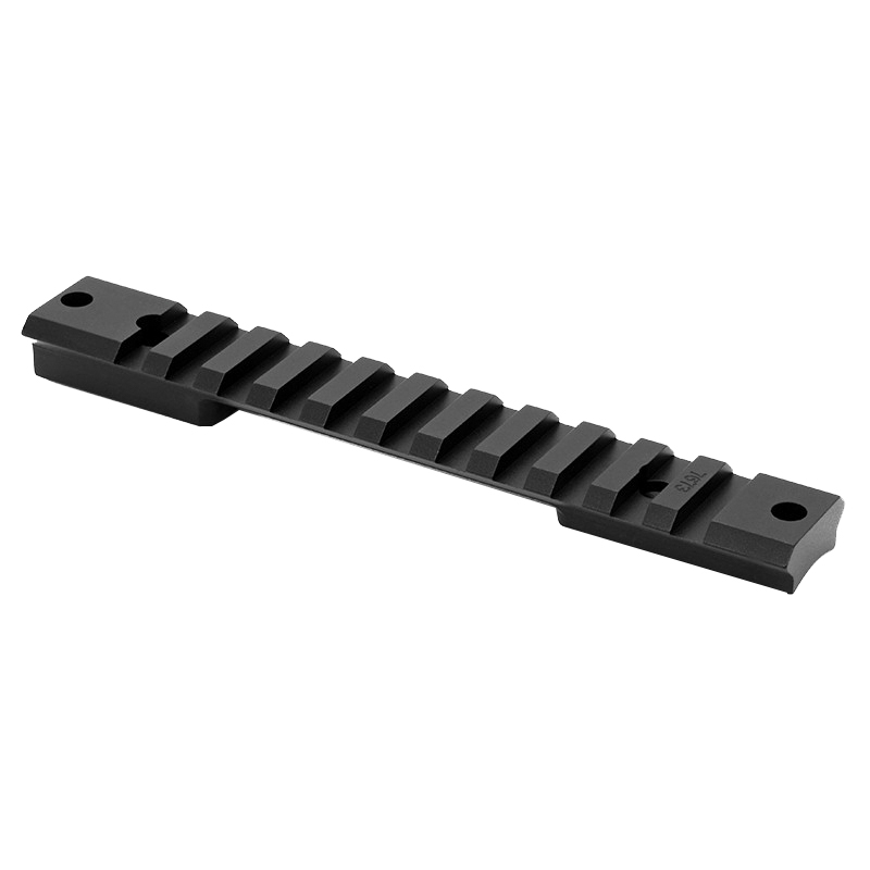 Warne Scope Mounts Mountain Tech Remington 700 Short Action 7075 T6 Aluminum 1-Piece Scope Mount Rail, Hardcoat Anodized Black - 7673M - Warne