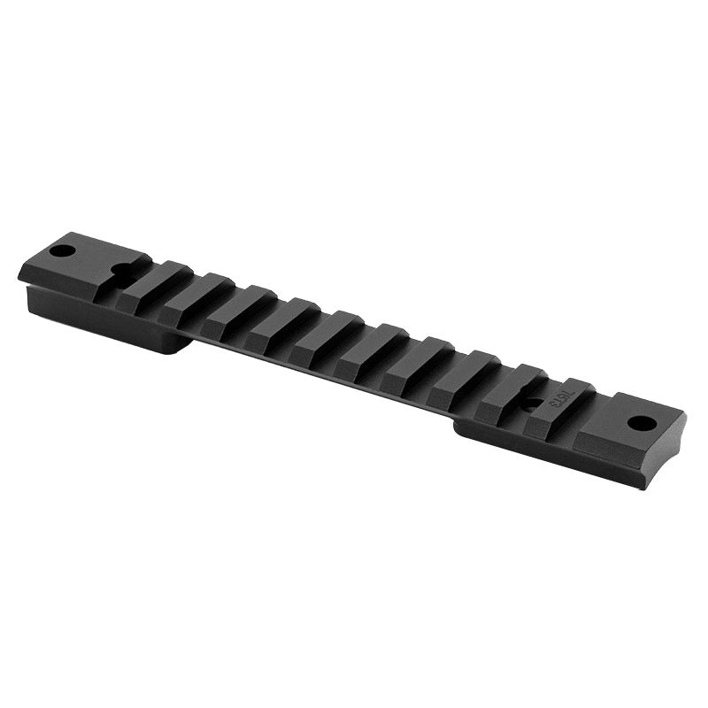 Warne Scope Mounts Mountain Tech Howa Mini Short and Long Action 7075 T6 Aluminum 1-Piece Scope Mount Rail, Hardcoat Anodized Black - 7656M - Warne