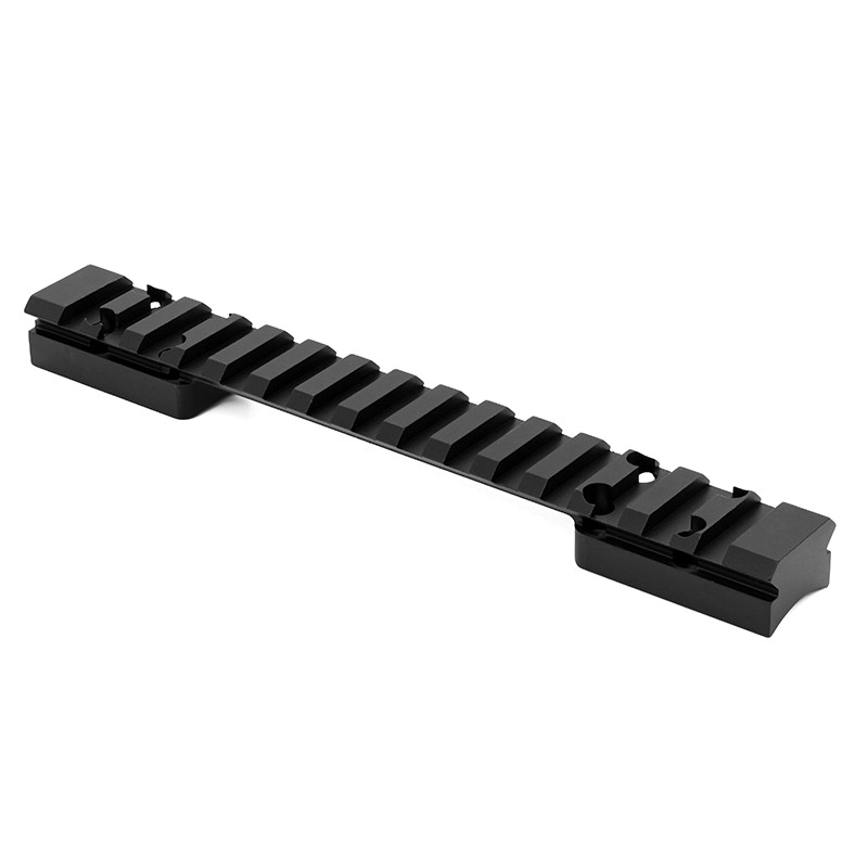 Warne Scope Mounts Mountain Tech Browning X-Bolt Long Action 7075 T6 Aluminum 1-Piece Scope Mount Rail, Hardcoat Anodized Black - 7642M