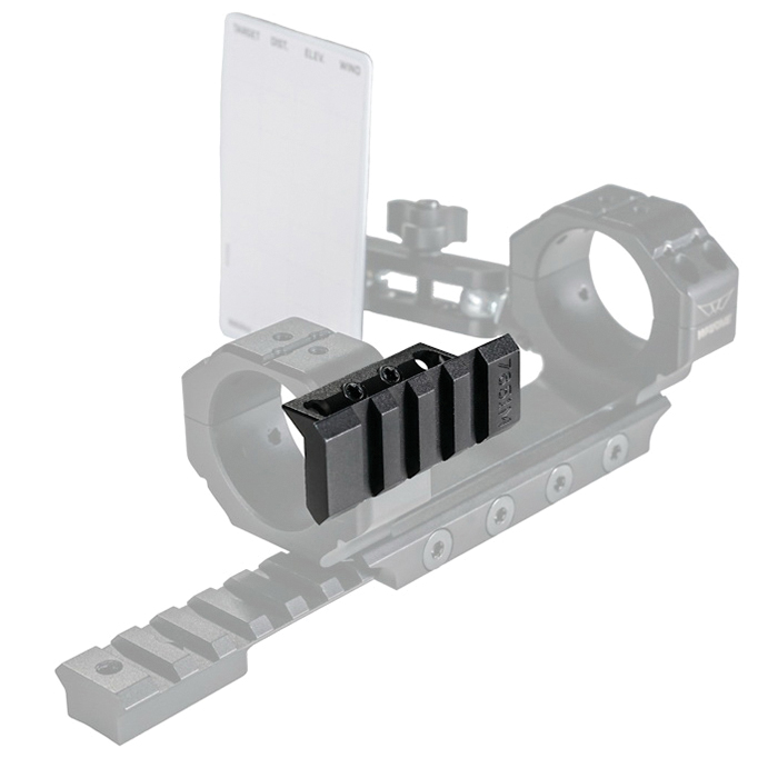 Warne Scope Mounts Skyline Aluminum 1-Piece Precisioned 90 deg Scope Mount Rail, Black - 7851M - Warne