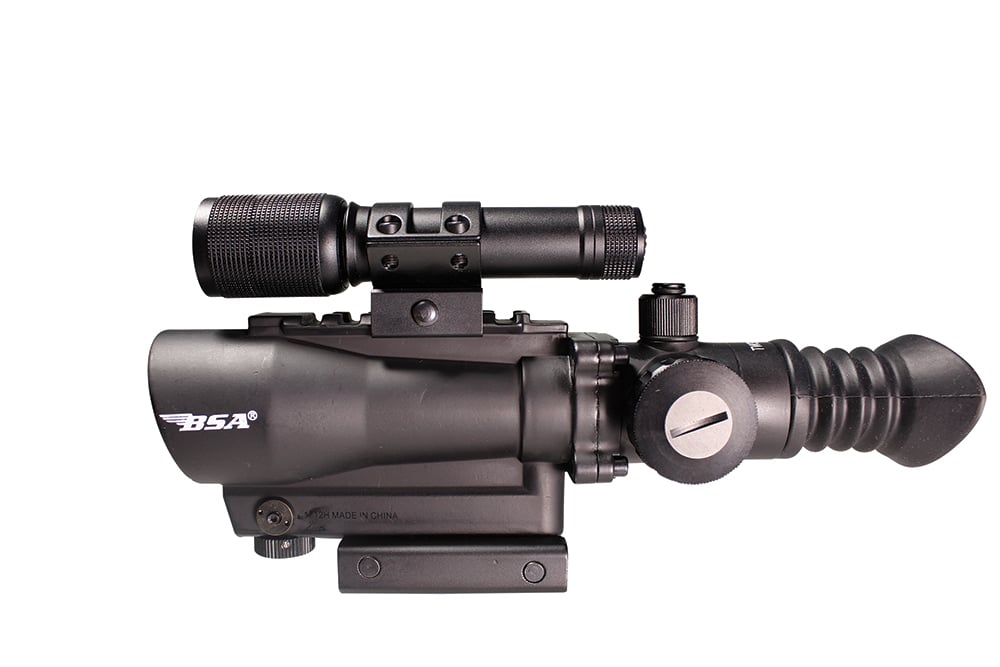 BSA Optics Tactical Weapon 1x30mm Red Dot Sight w/ Laser and Flashlight - TW30RDLL - Bsa