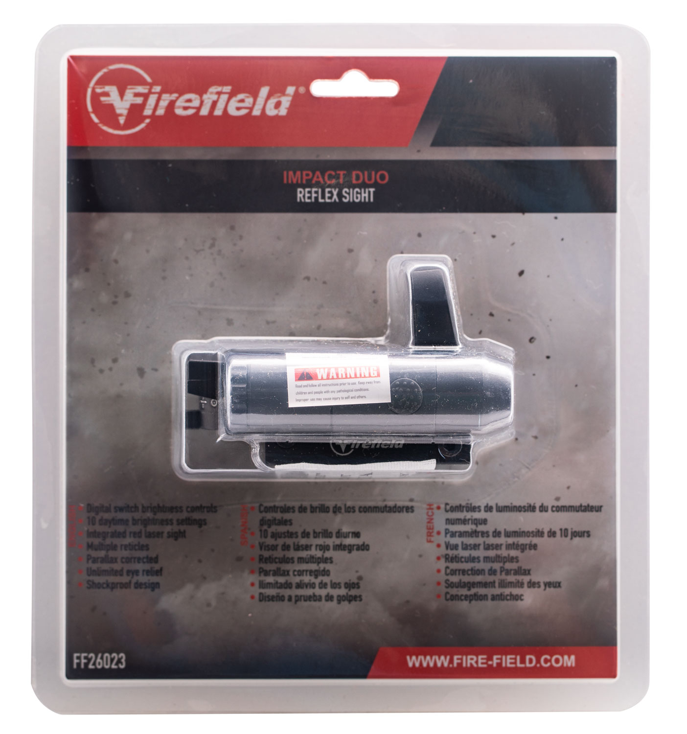 Firefield Impact Duo 1x31x22mm Reflex Sight w/ Red Laser - FF26023 - Firefield