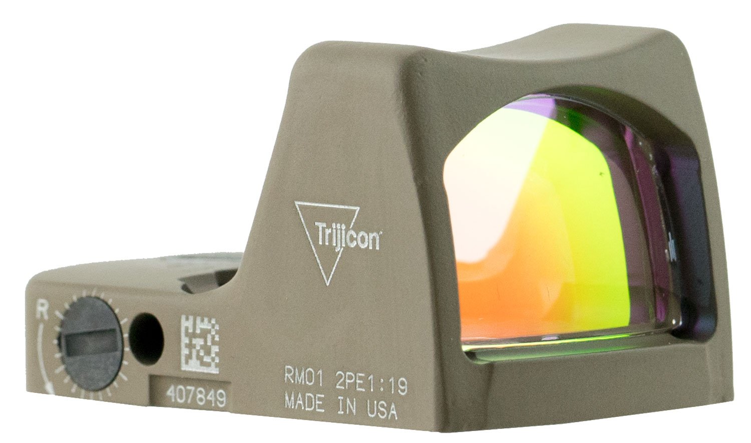 Trijicon RMR Type 2 1x Reflex Red Dot Sight, Illuminated 3.25 MOA Dot - 700624 - Trijicon