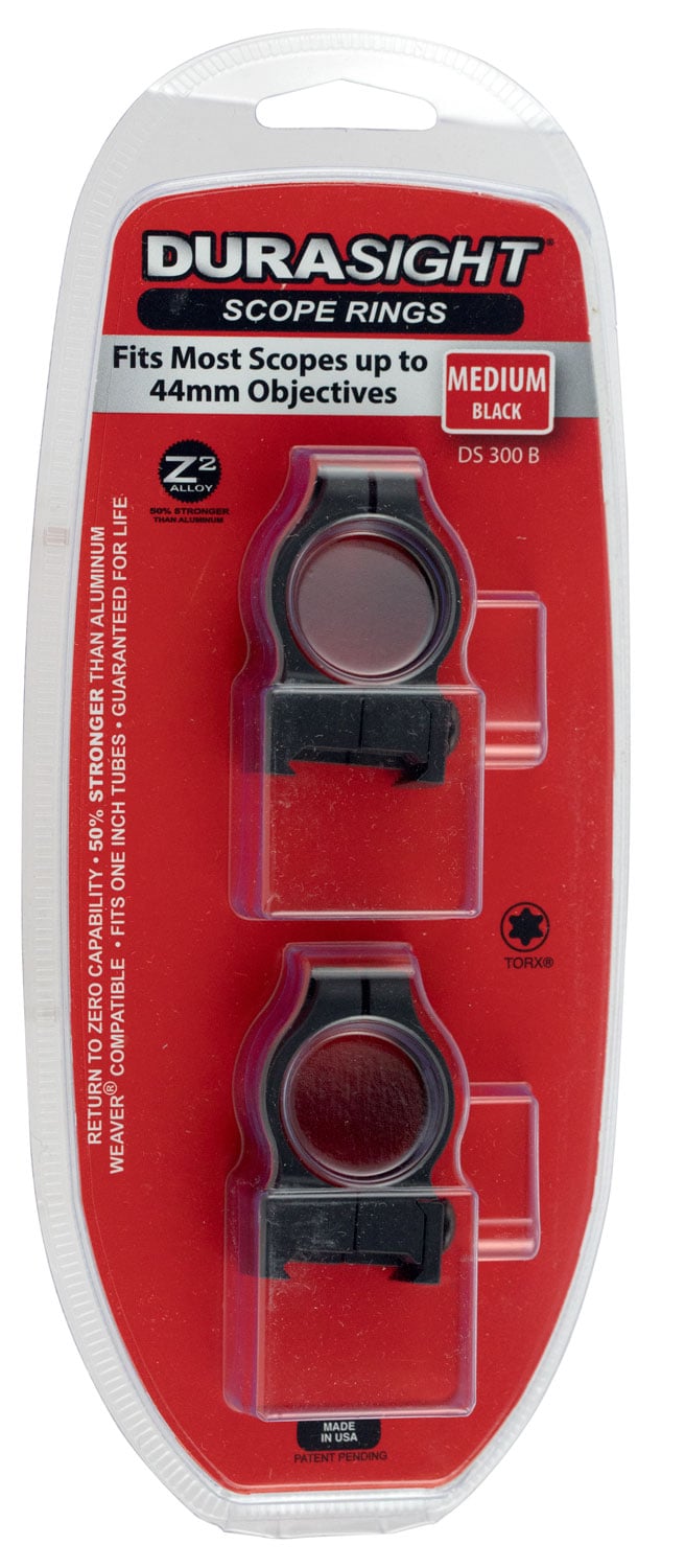 CVA Durasight Medium Z2 Alloy Scope Ring, Black - DS300B - Cva