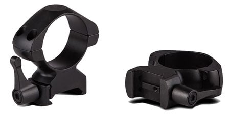 Konus USA 1" High Steel 2-Piece Quick Release Scope Ring, Black - 7406 - Konus