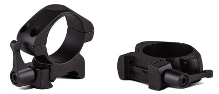 Konus USA 1" Medium Steel 2-Piece Quick Release Scope Ring, Black - 7407 - Konus