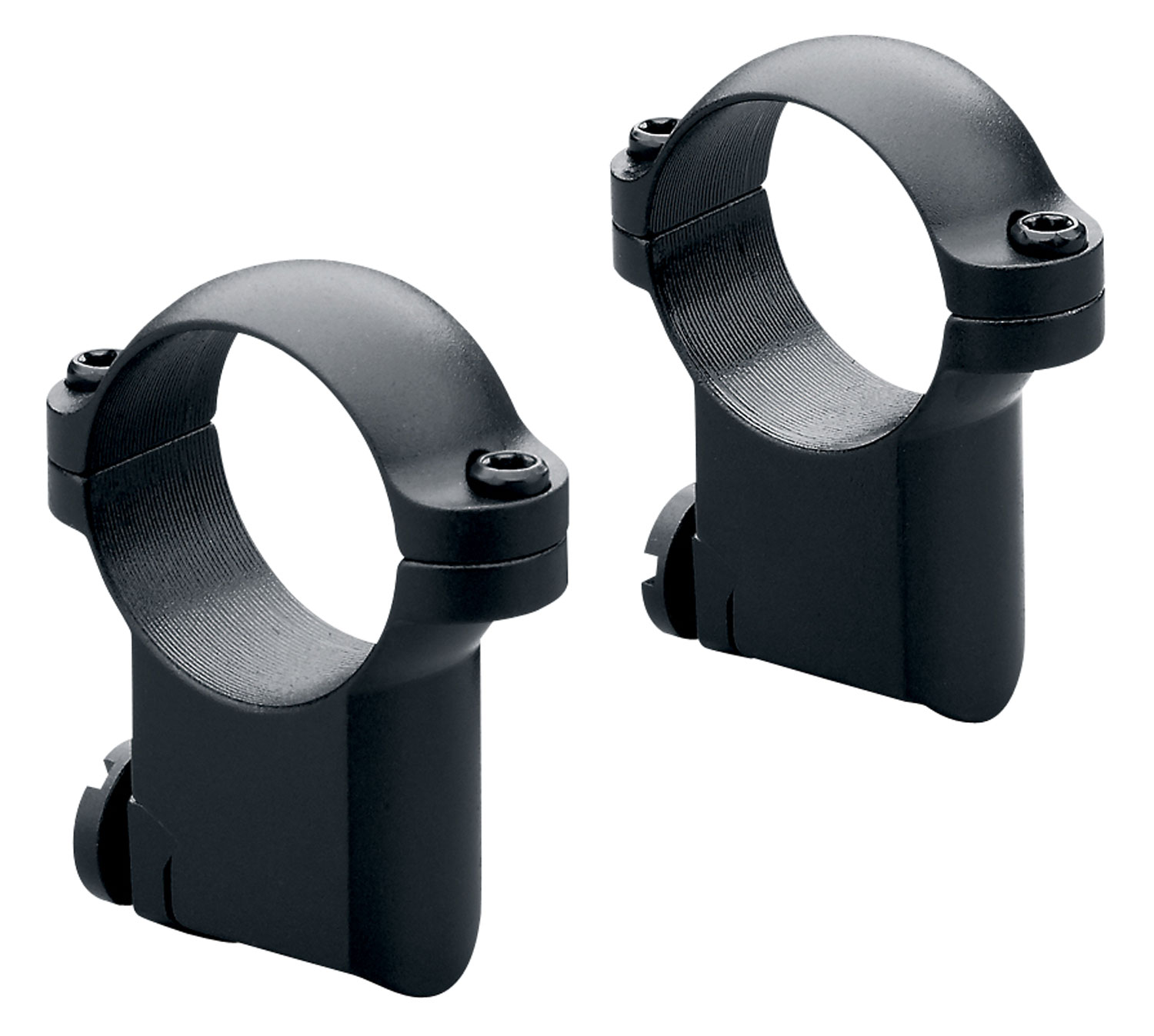 Leupold Ruger M77 1" Medium Steel 2-Piece Scope Ring, Matte Black - 170351 - Leupold