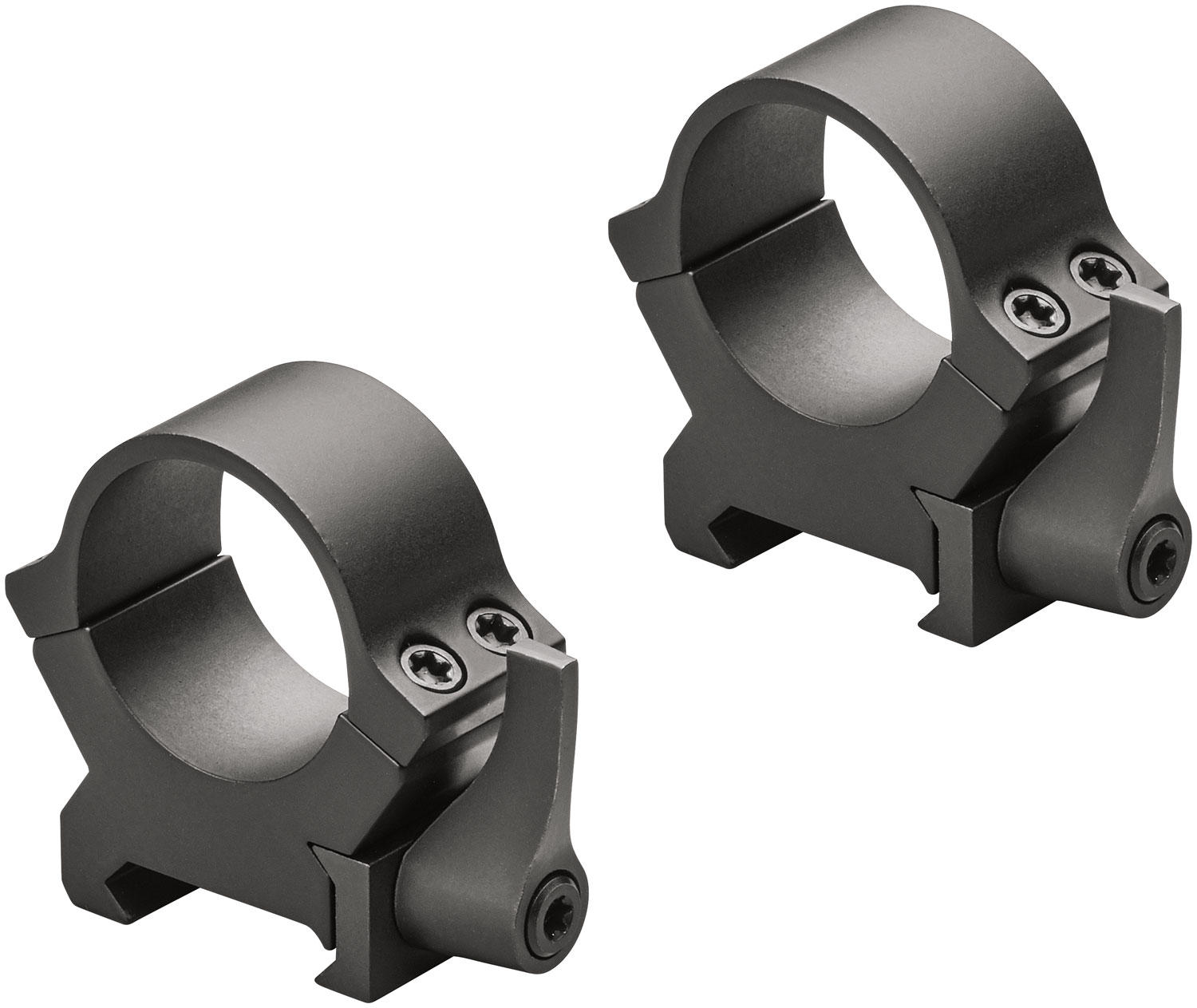 Leupold QRW2 1" Low Steel 2-Piece Scope Ring, Matte Black - 174065 - Leupold