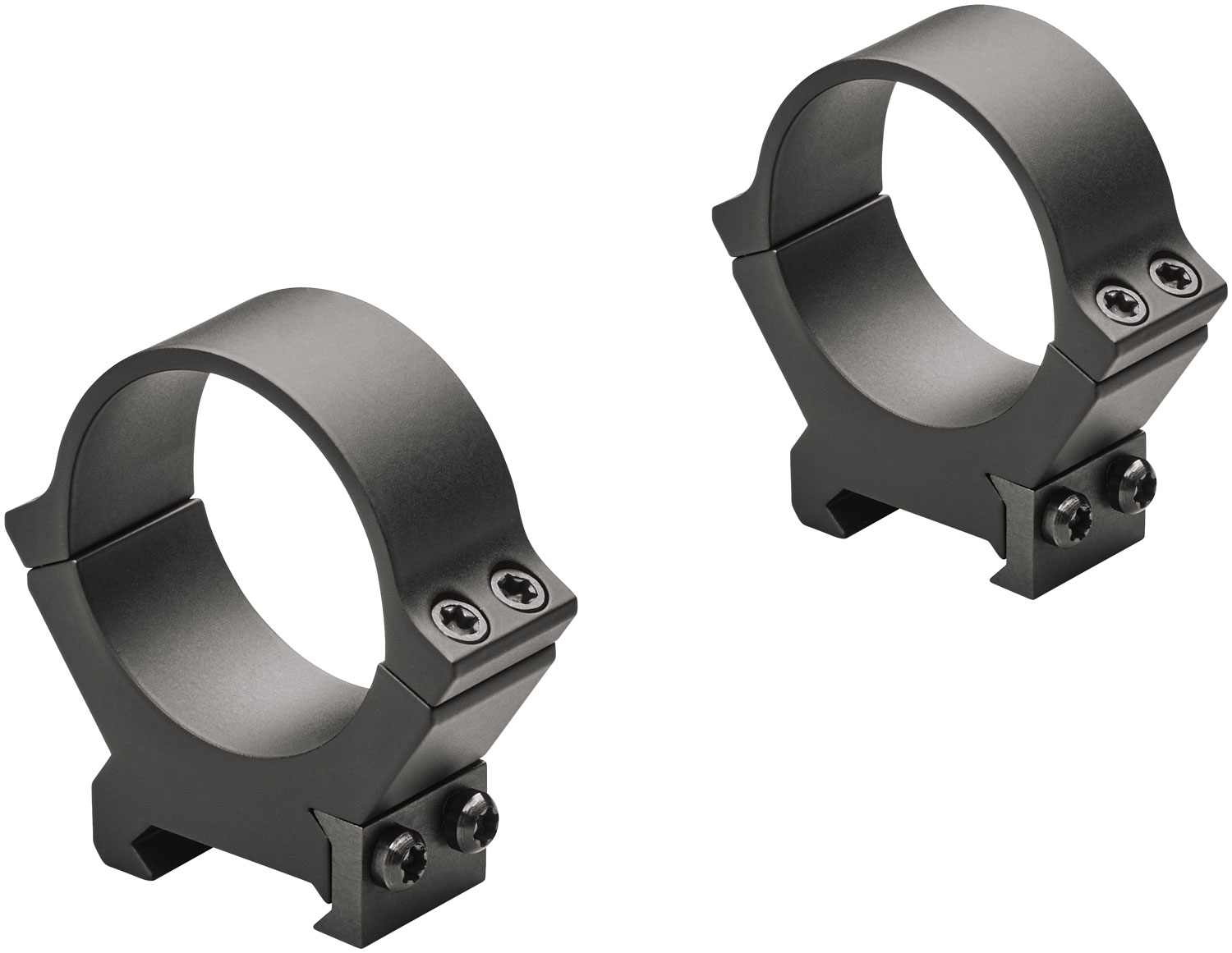 Leupold PRW2 34mm High Steel 2-Piece Cross-Slot Ring, Matte Black - 175860 - Leupold