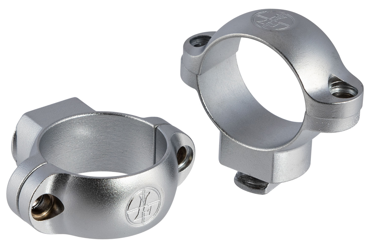 Leupold 1" Medium Steel 2-Piece Standard Extended Scope Ring, Silver - 49902 - Leupold