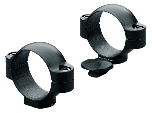 Leupold 1" Medium Steel 2-Piece Standard Extended Scope Ring, Gloss Black - 49909 - Leupold