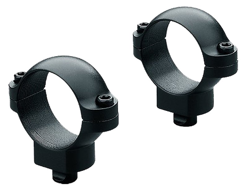 Leupold 1.18" Medium Steel 2-Piece Quick Release Scope Ring, Matte Black - 49931