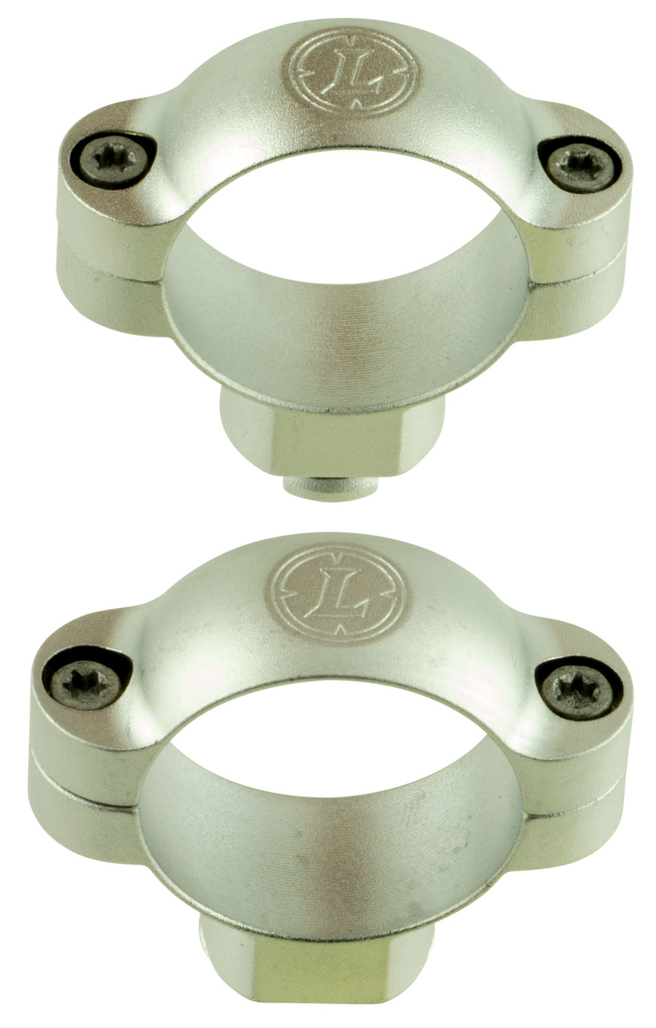Leupold 1.18" High Steel 2-Piece Standard Extended Scope Ring, Silver - 52495 - Leupold