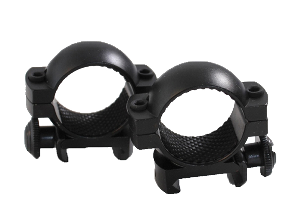 Traditions Crackshot 1" Medium Aluminum Top/Bottom Style Scope Ring, Matte Black - A791DS