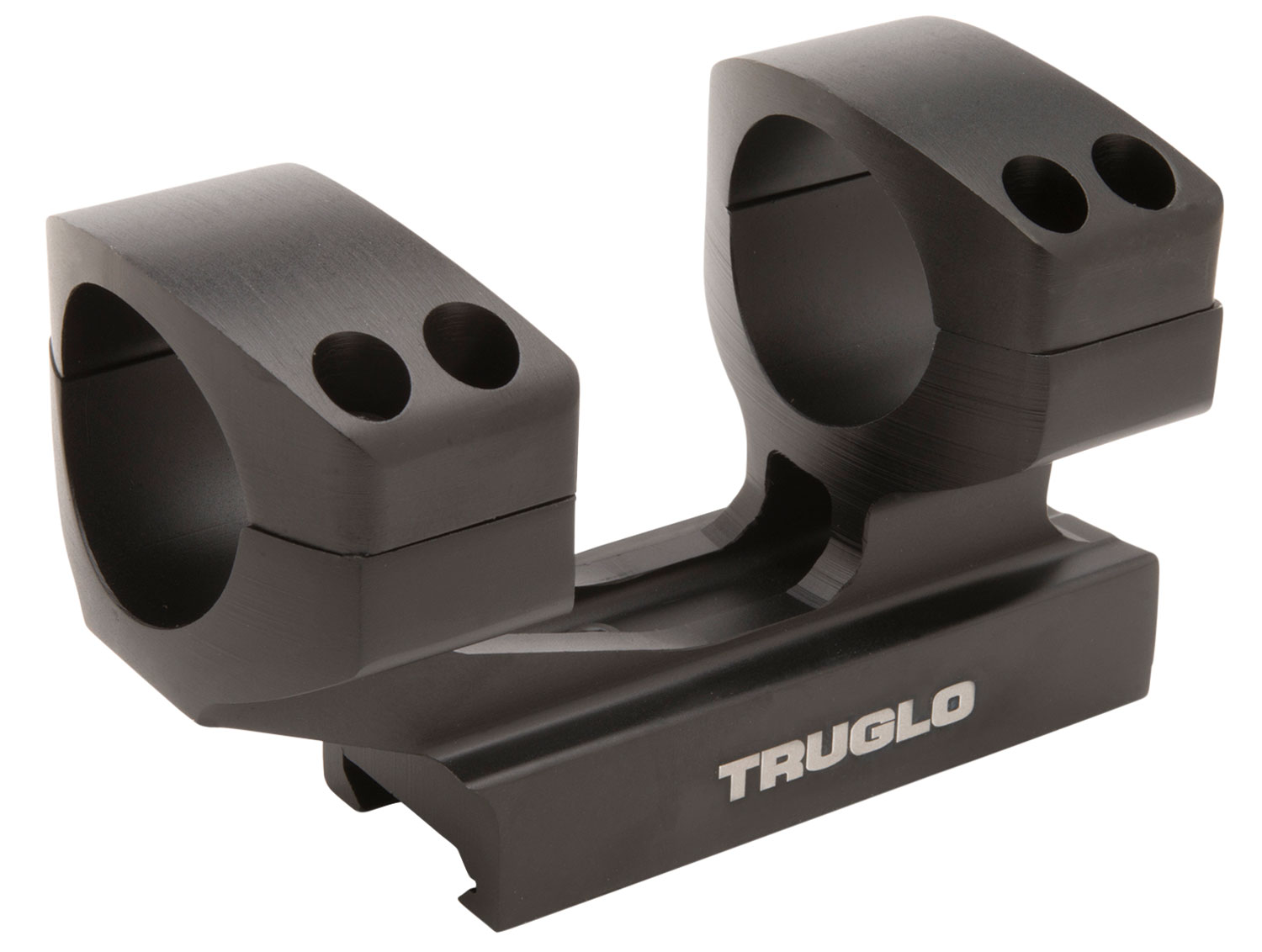 TruGlo AR-15 30mm 1.5" Aluminum 1-Piece Tactical Scope Mount, Anodized Matte Black - TG8964B