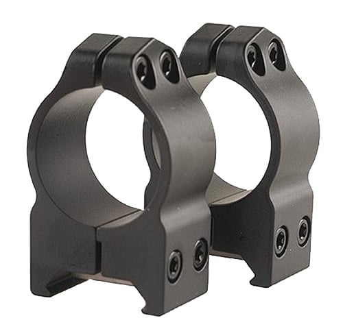 Warne Scope Mounts Maxima 1" Medium Steel Fixed Scope Ring, Matte Black - 201M - Warne