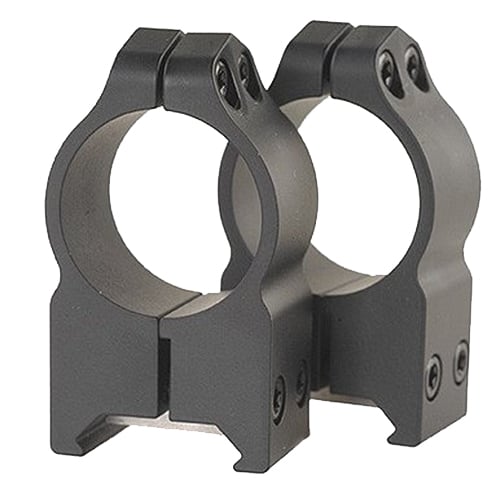 Warne Scope Mounts Maxima 1" High Steel Fixed Scope Ring, Matte Black - 202M - Warne
