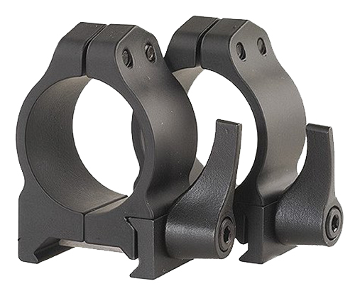 Warne Scope Mounts Maxima 1" Medium Steel Quick Detach Scope Ring, Matte Black - 201LM - Warne