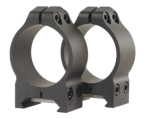 Warne Scope Mounts Maxima 30mm Medium Steel Fixed Scope Ring, Matte Black - 214M - Warne