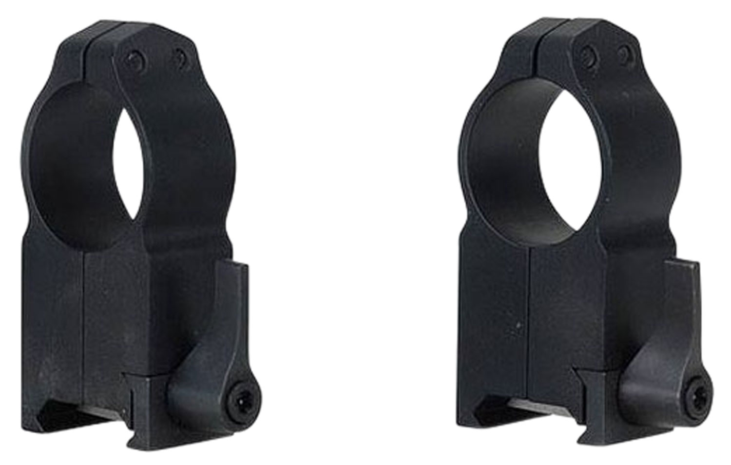 Warne Scope Mounts Maxima 1" Ultra High Steel Quick Detach Scope Ring, Matte Black - 204LM