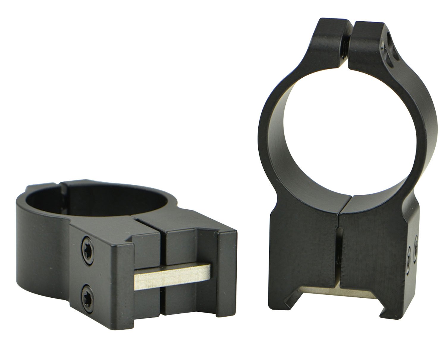 Warne Scope Mounts Maxima 30mm Extra High Steel Fixed Scope Ring, Matte Black - 216M - Warne