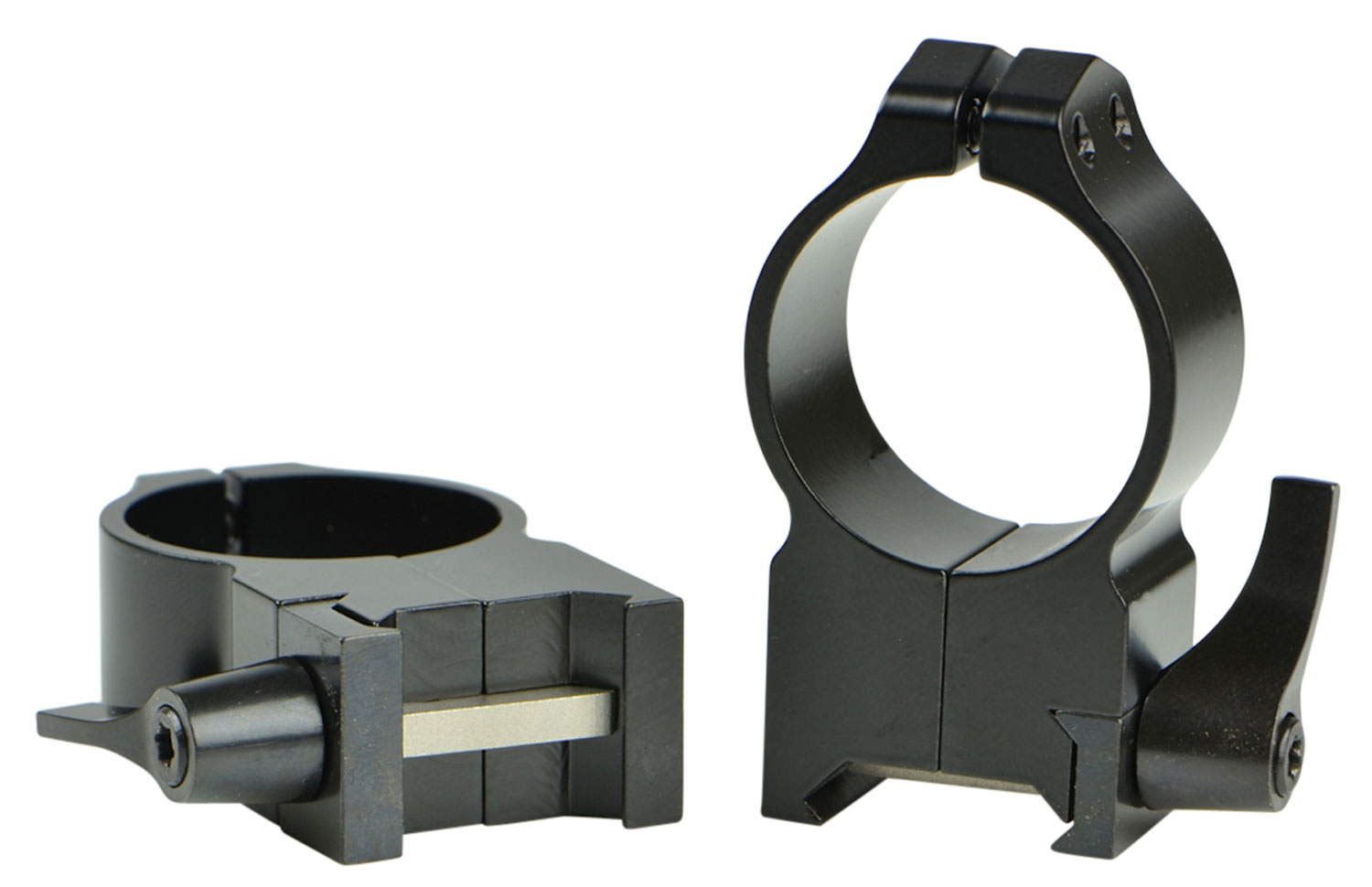 Warne Scope Mounts Maxima 30mm Extra High Steel Quick Detach Scope Ring, Matte Black - 216LM - Warne