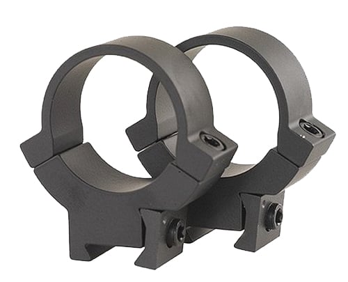 Warne Scope Mounts 1" High Steel Fixed Scope Ring, Matte Black - 722M - Warne