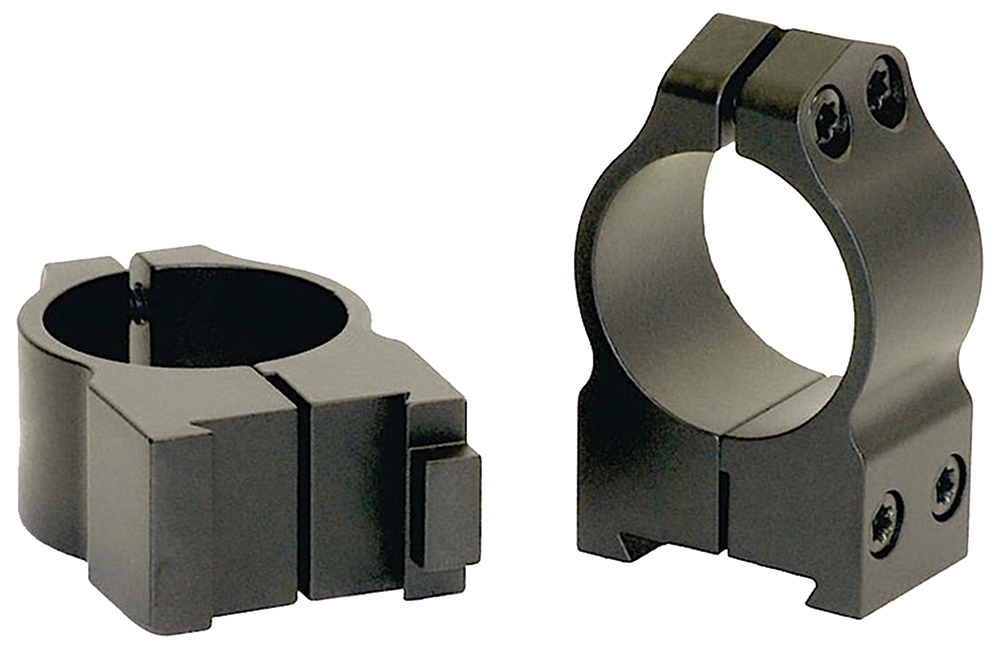 Warne Scope Mounts Maxima CZ 550 1" High Steel 2-Piece Fixed Scope Ring, Matte Black - 2BM - Warne