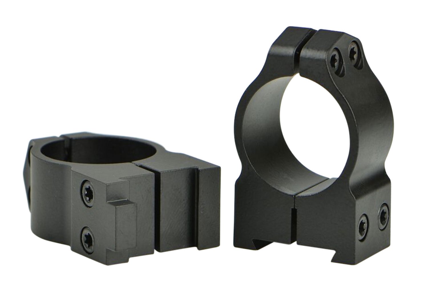 Warne Scope Mounts Maxima CZ 527 1" Medium Aluminum 2-Piece Fixed Scope Ring, Matte Black - 1B1M - Warne