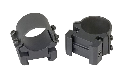 Weaver Sure Grip 1" Medium Steel 2-Piece Quick Detach Top Mount Scope Ring, Black - 49160