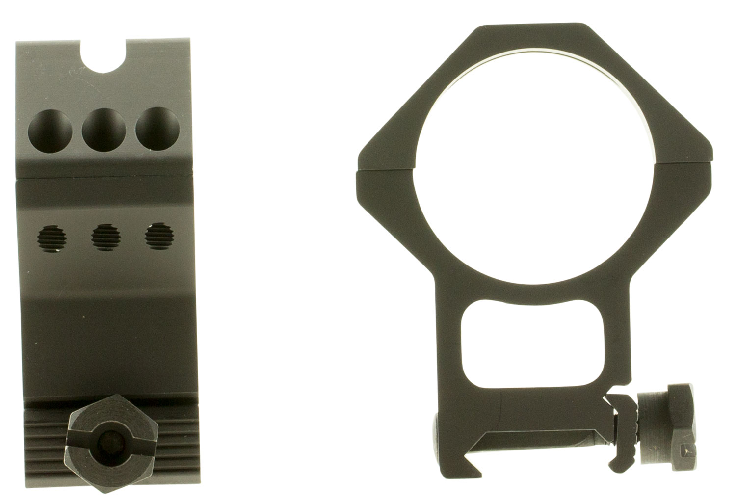 Weaver Tactical Precision 34mm XX-High 7075 T6 Aluminum 2-Piece 6-Hole Quick Detach Picatinny Ring, Anodized Black - 99686