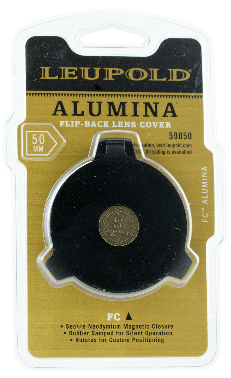 Leupold & Stevens Alumina Flip-Back Lens Cover, 50mm - 59050 - Leupold