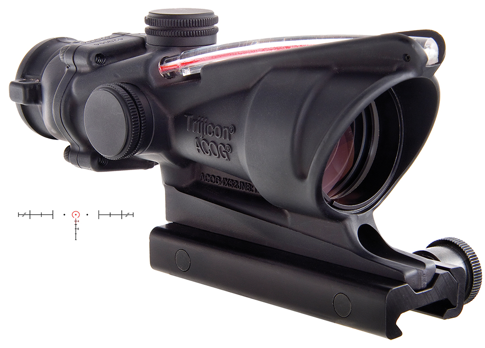 Trijicon ACOG 4x32mm Dual Illuminated Red 6.8 SPC Horseshoe Dot Rifle Scope - 100220 - Trijicon
