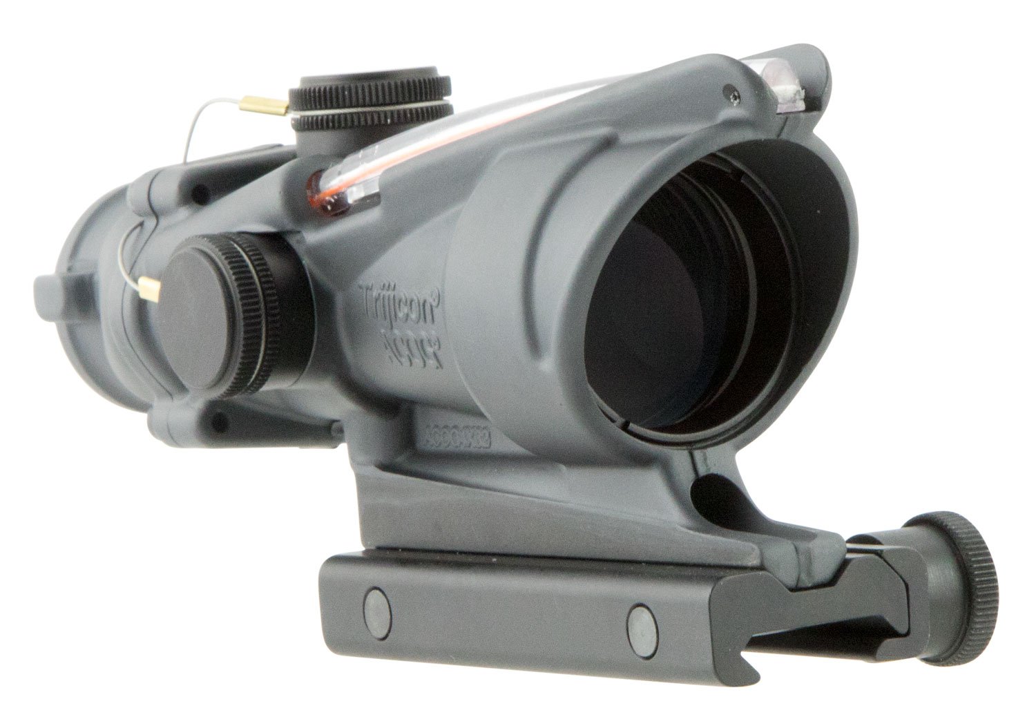 Trijicon ACOG 4x32mm Dual Illuminated Red 5.56/.223 BDC Chevron Rifle Scope, Sniper Gray - 100308 - Trijicon