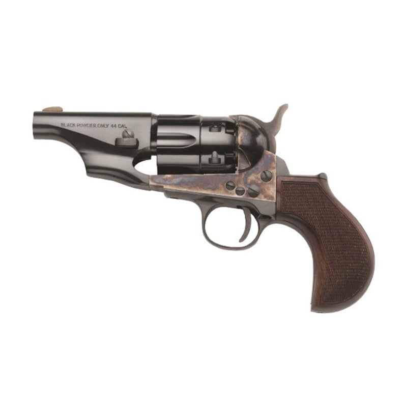 Taylors & Company 1860 Army Snub Nose .44 Revolver, Blue w/ Case Hardened - 317PIE - Taylors And Company