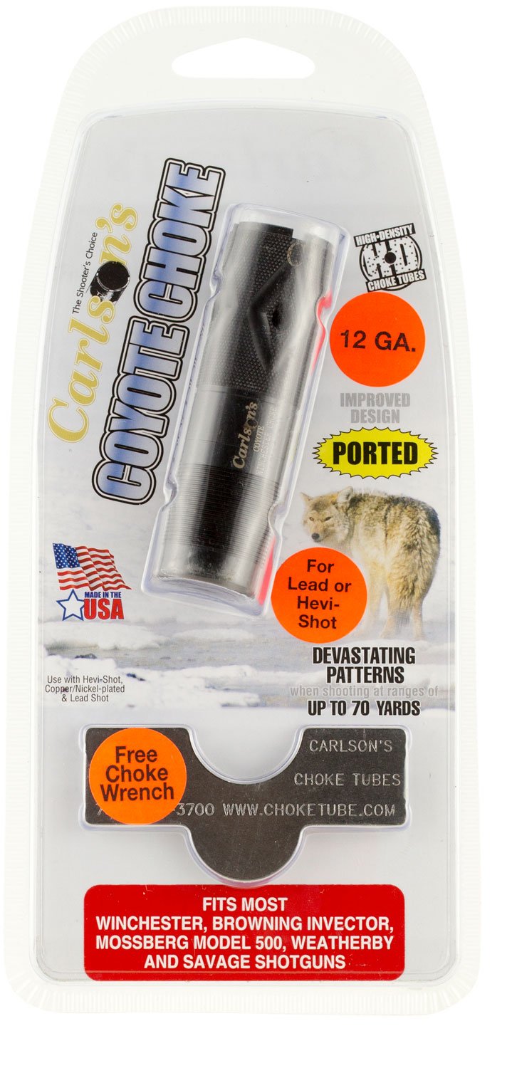 Carlson's Choke Tubes 12 Gauge Winchester Ported Coyote Choke Tube, Black - 30040 - Carlson's Choke Tubes