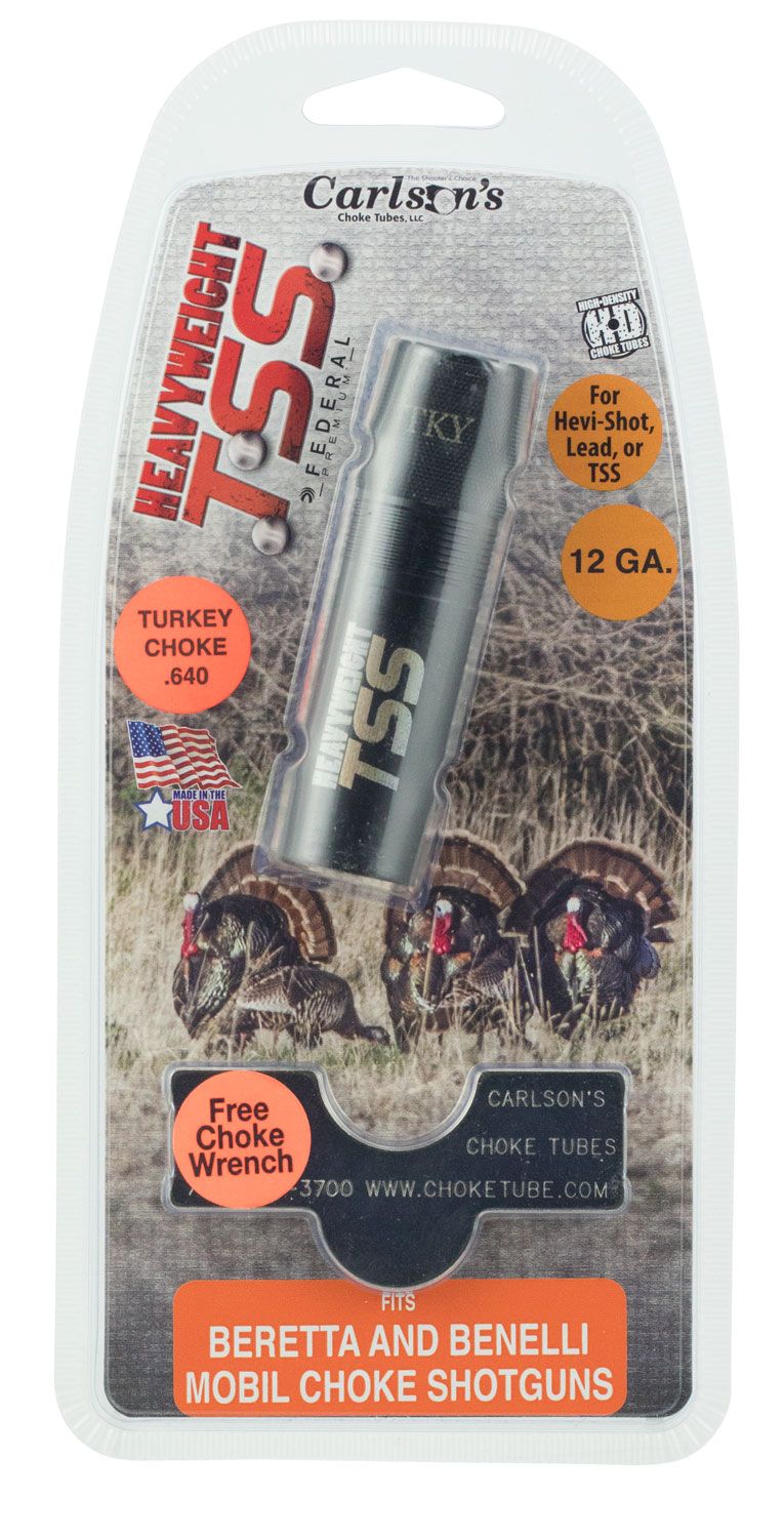 Carlson's Choke Tubes Mobil TSS 12 Gauge Turkey Choke Tube, Black - 38010 - Carlson's Choke Tubes