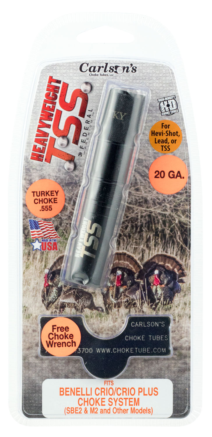 Carlson's Choke Tubes TSS 20 Gauge Benelli Crio Plus Turkey Choke Tube, Black - 38018 - Carlson's Choke Tubes