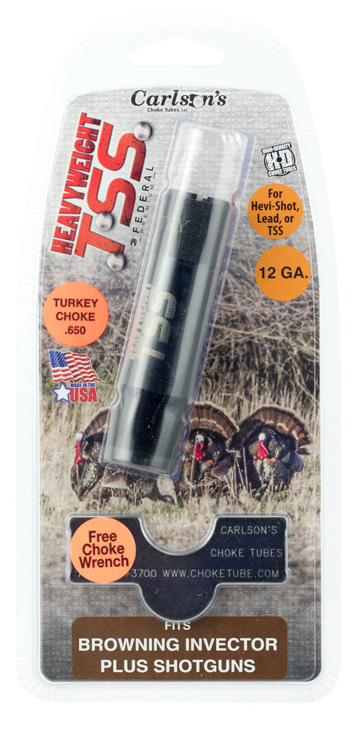 Carlson's Choke Tubes TSS 12 Gauge Browning Invector Plus Turkey Choke Tube, Black - 38021 - Carlson's Choke Tubes